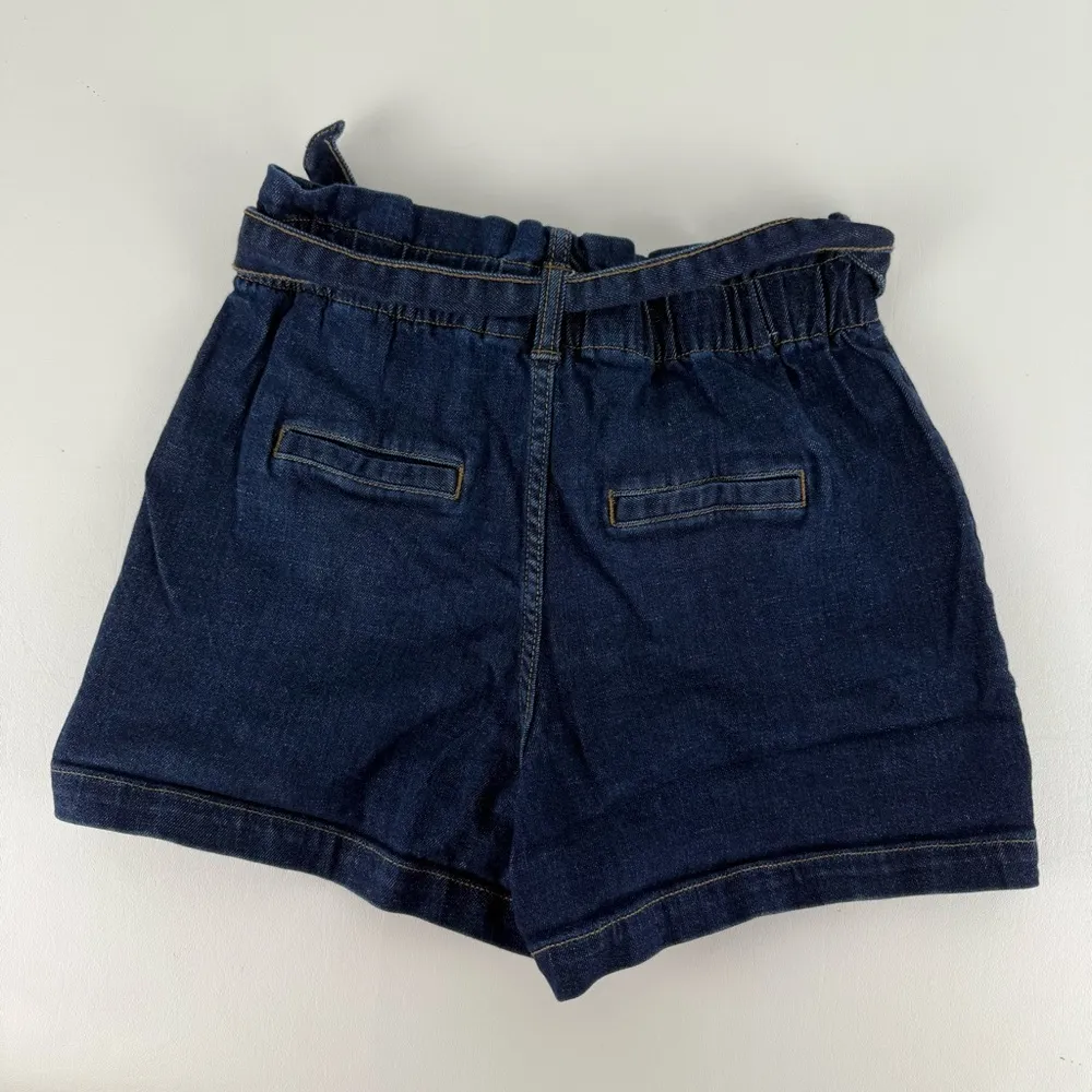 Banana Republic Blue Jean Shorts with Tie Belt and Cuffed Hems - Image 3