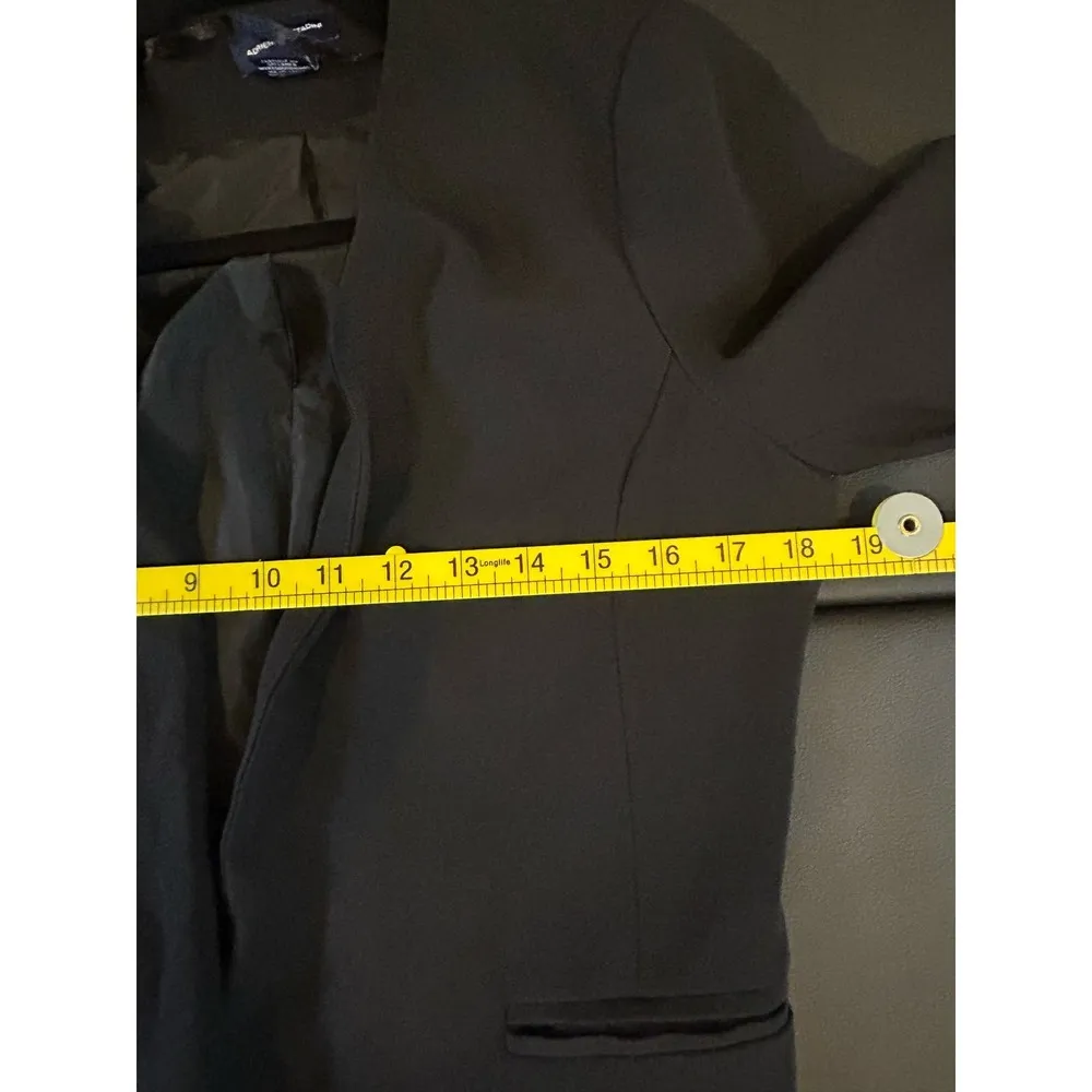 Adrienne Vittadini Black Blazer Size Small Classic Closet Staple Business - Image 6