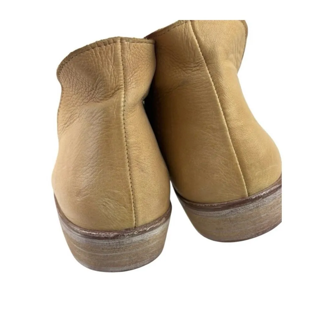 *Free People Mont Blanc Sandal Womens Size 41 Tan Leather D'Orsay Slip On Shoe - Image 8