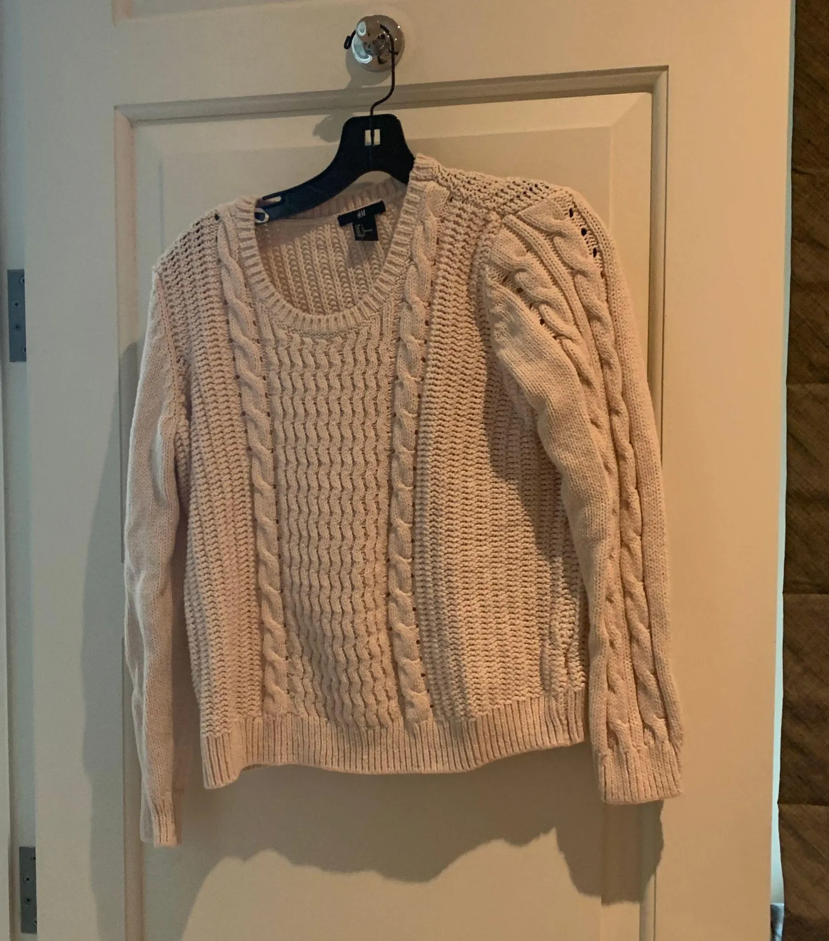 Cable-knit sweater in soft cotton-blend fabric - Image 2