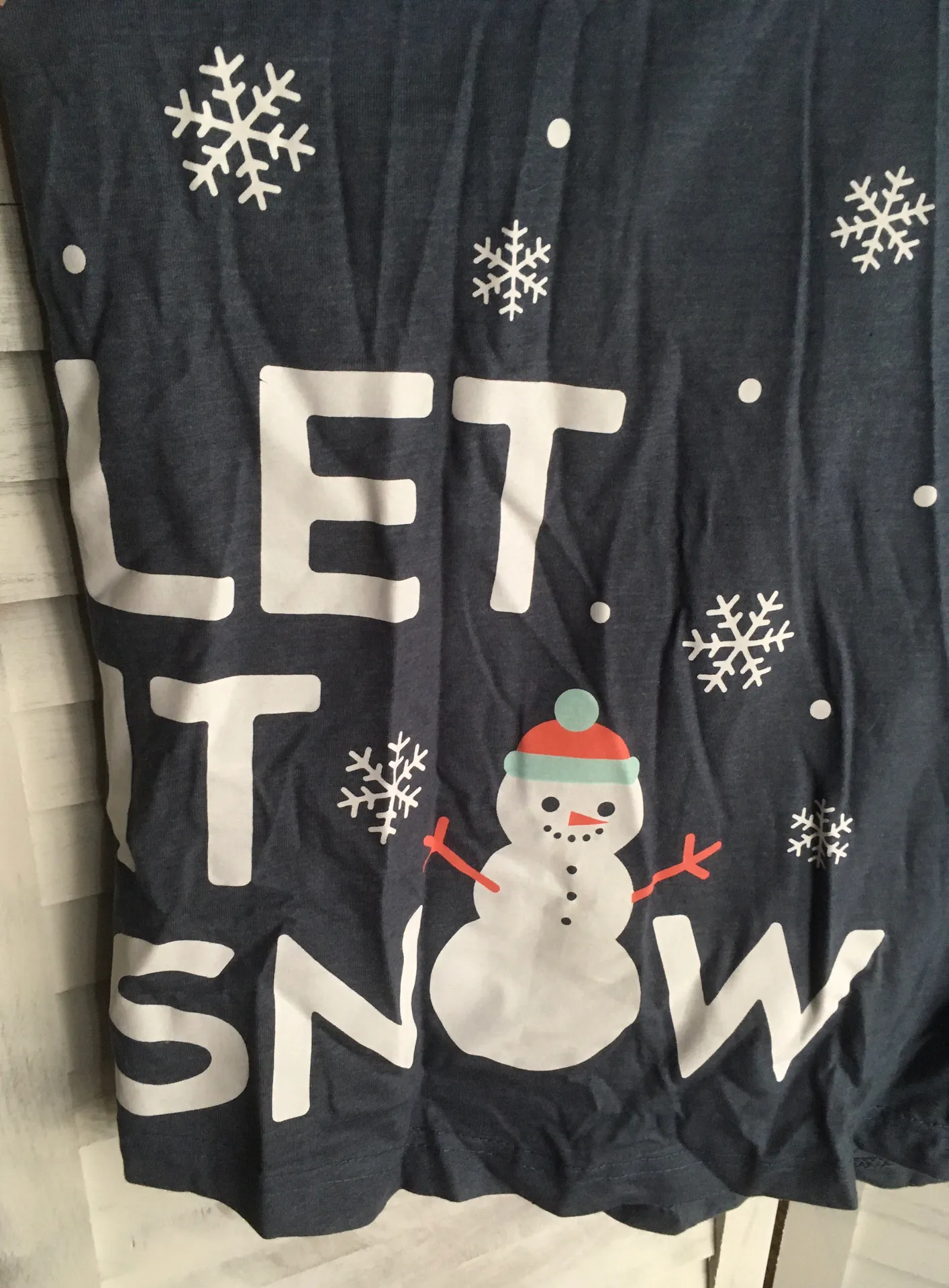 Christmas Sleep Shirt, 3XW Blue Size 3X - Image 3