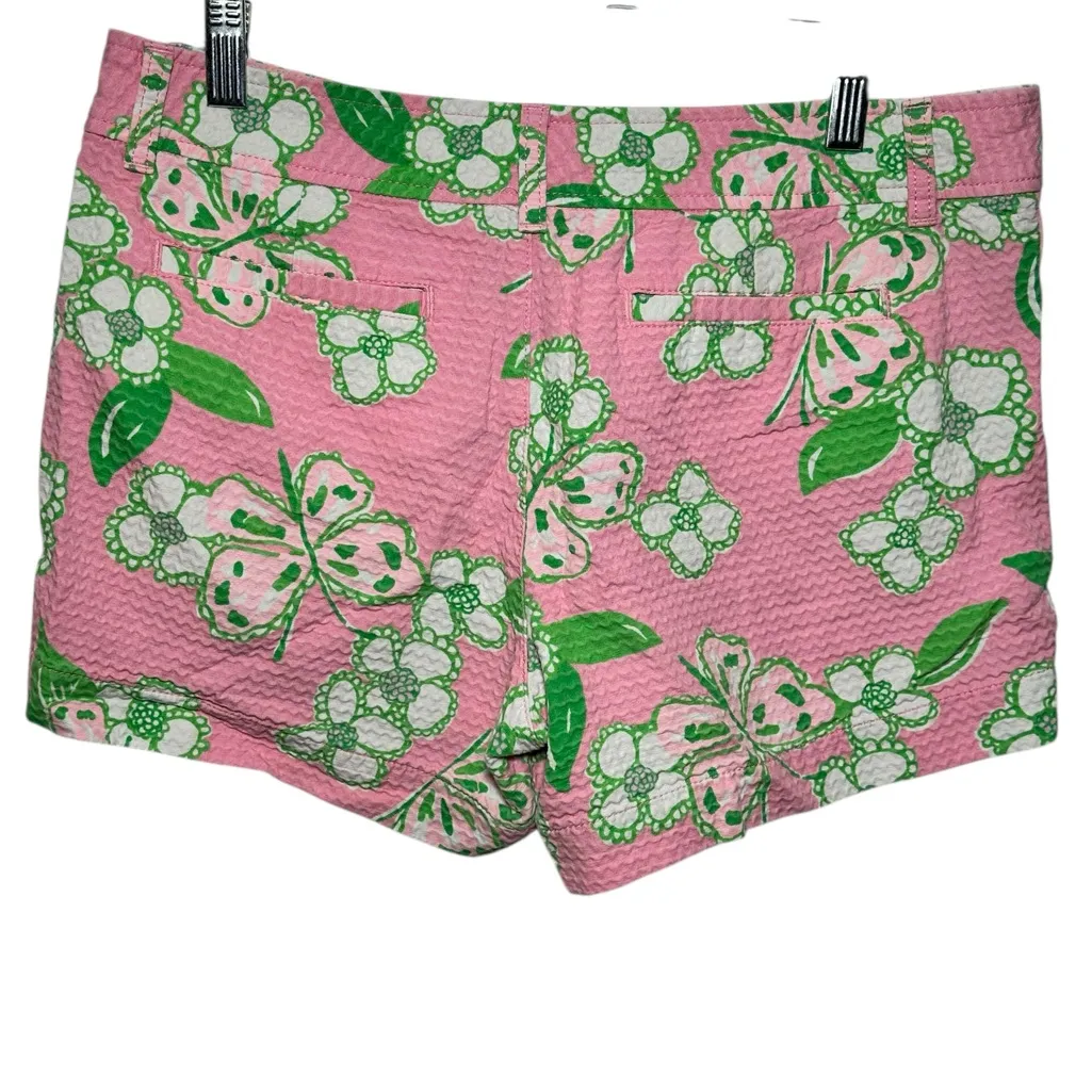 Lilly Pulitzer‎ Callahan Shorts Tootie Fruity Floral Butterfly Size 8 Resortwear - Image 2