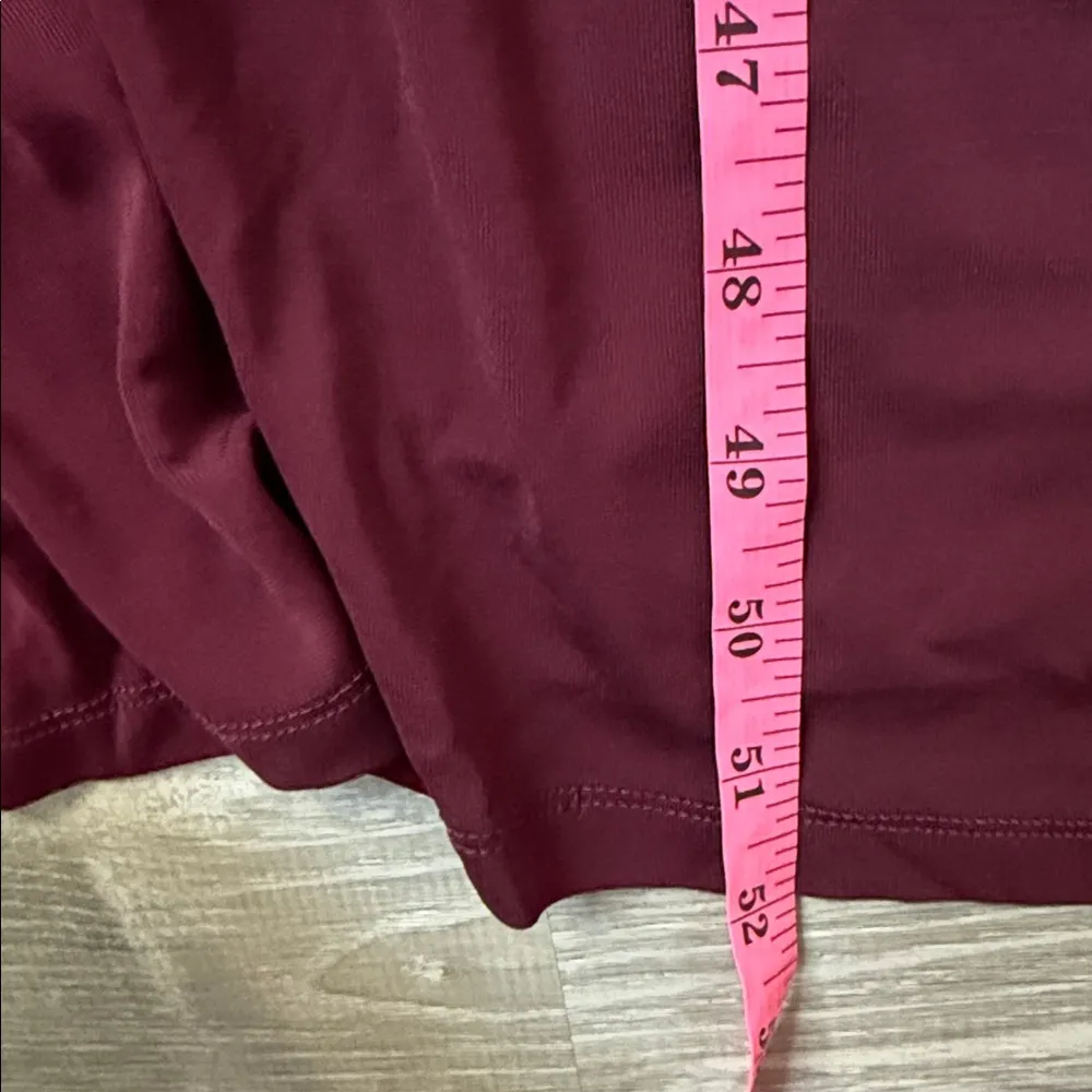 STAUD Portobella Side Ruch Midi Sheath Dress In Merlot Large - Image 14