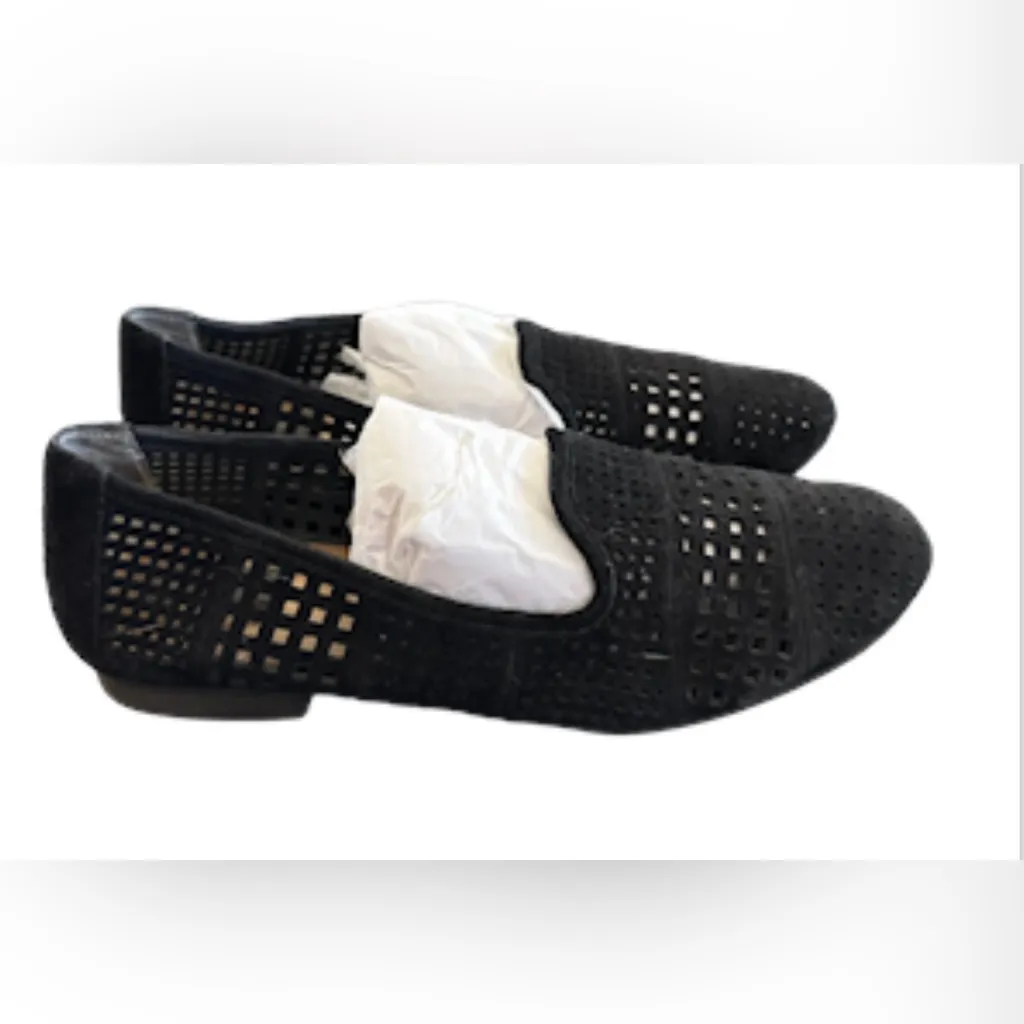 Suede Perforated Loafers / Flats. - Image 5