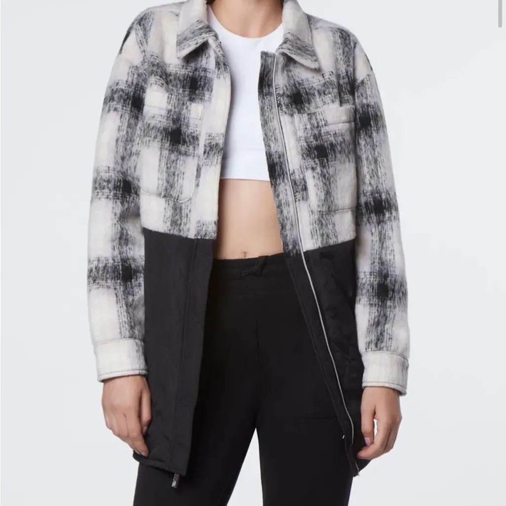 Andrew Marc Sport Mixed Media Shirt Jacket NWT Size M - Image 3