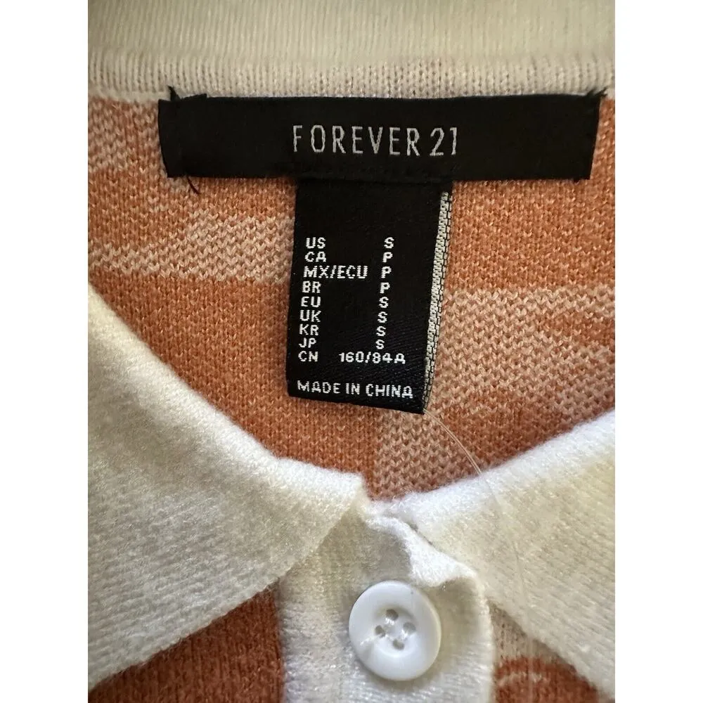 Forever 21 Cherry Checkered Sweater-Knit Top Size Small - Image 5