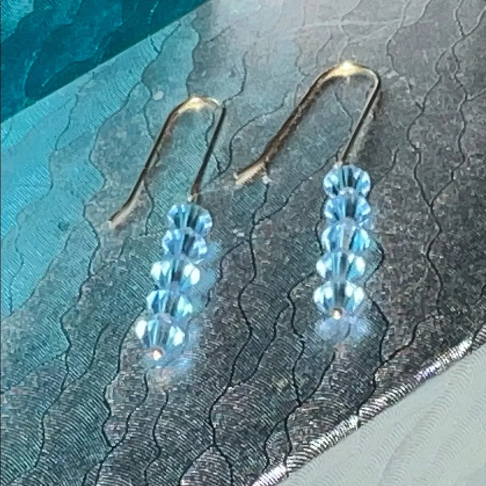 14K Gold Tanzanite Earrings - Image 6