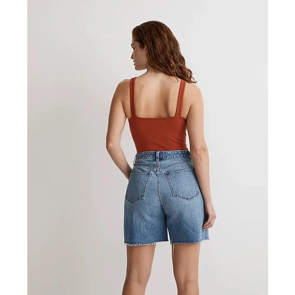 NWT Madewell Deep V-Neck Thong Bodysuit - Ground Madder - XL - Image 5