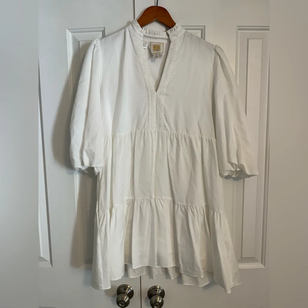 Emily McCarthy Dress Women’s White Frankie Mini Size Medium - Image 3