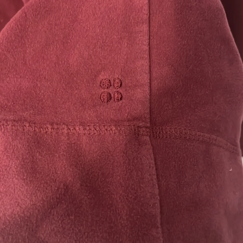 Sweaty Betty Maroon‎ Cowl Neck Sweater Size Medium - Image 4