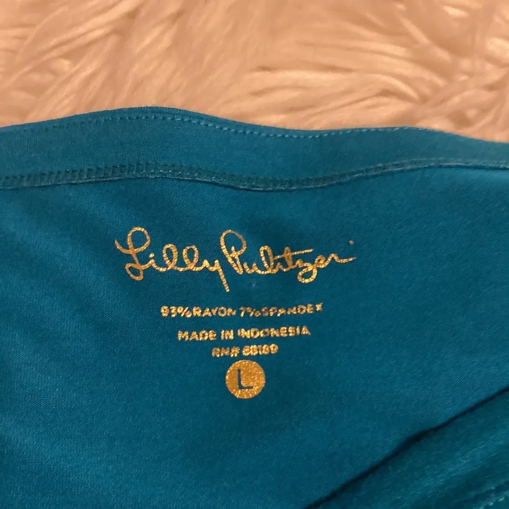 LILLY PULITZER DRESS SIZE L LENGTH 35” BUST 36” SLEEVES 18”/12” - Image 10