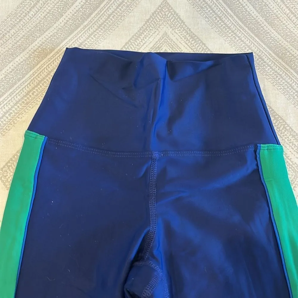 Beach Riot Women’s Blue with Colorblock High Waisted Leggings - Size XS - Image 3