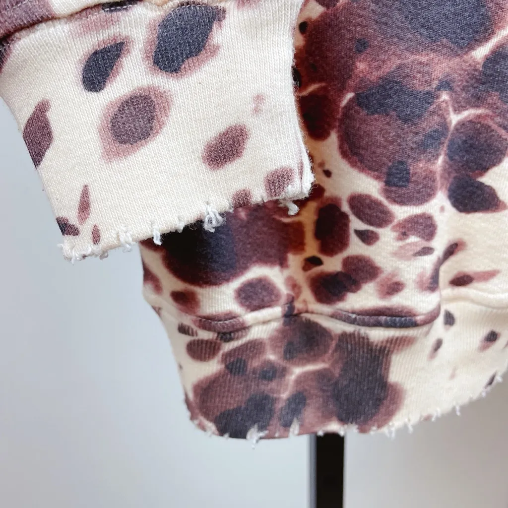 n:Philanthropy Tie-Dye Spotted Oversized Cotton Tunic Hoodie Size Small NWT Dark - Image 5