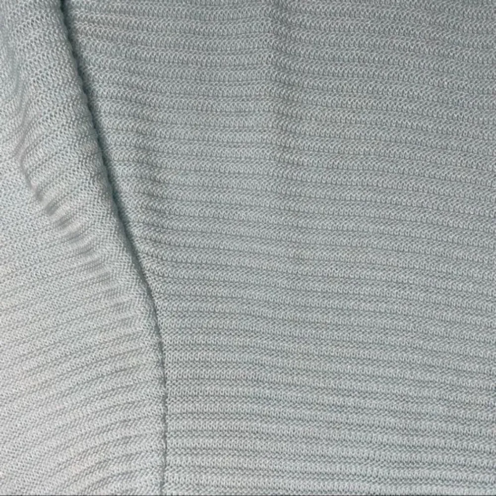 St. John knit corded textured long sleeve cardigan zip up sweater size medium - Image 4