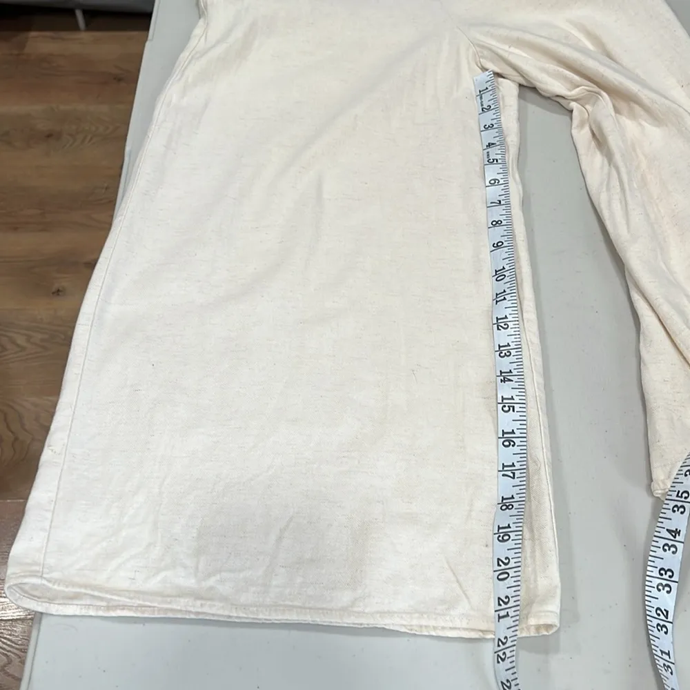 Mango Jumpsuit Cream Size Large EUC - Image 10