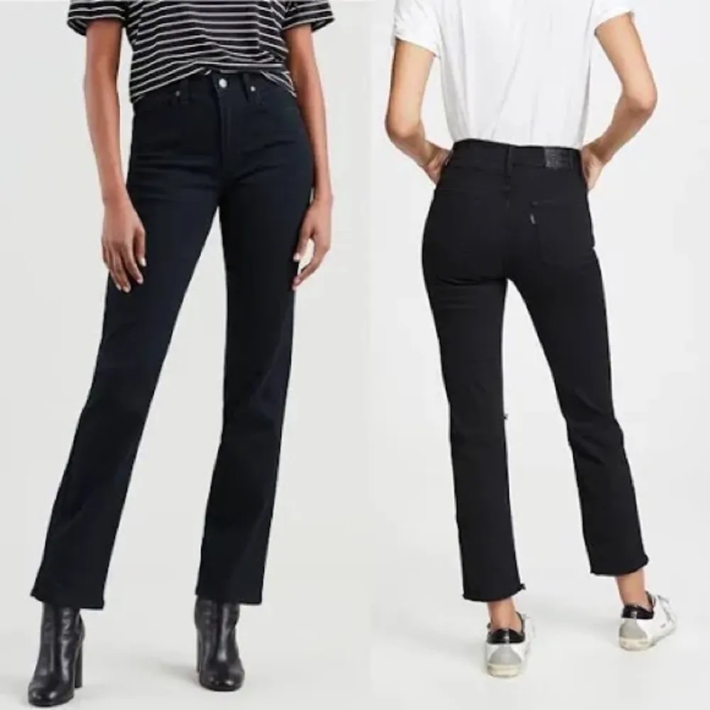 Levi’s women 724 high rise slim denim 23/33 inseam 25 w/free Aqua blouse XS - Image 2