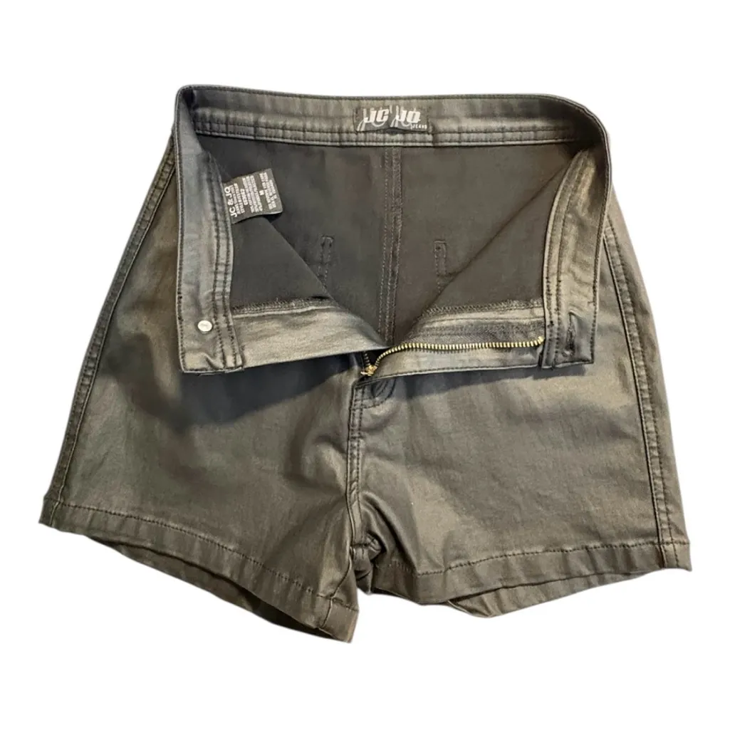 Faux Leather Shorts Women’s Medium (Fits Small) Black Y2K Festival Witchy Matrix - Image 3