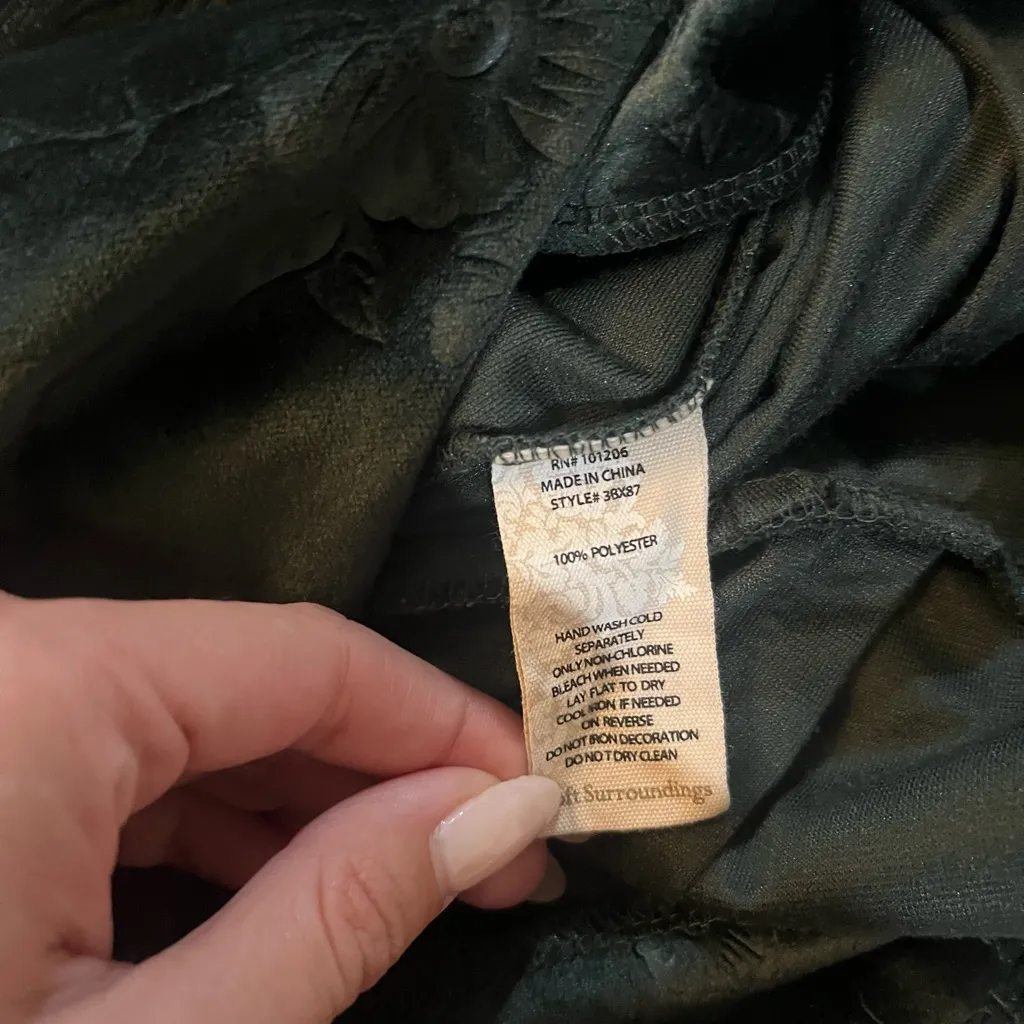 SOFT SURROUNDINGS Leelah velvet floral jumpsuit - Image 5