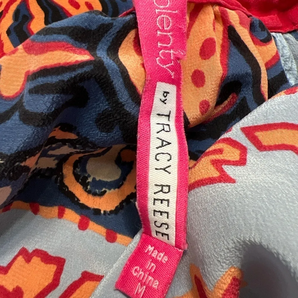 Plenty‎ by Tracy Reese Silk Dress Blue Size M - Image 7