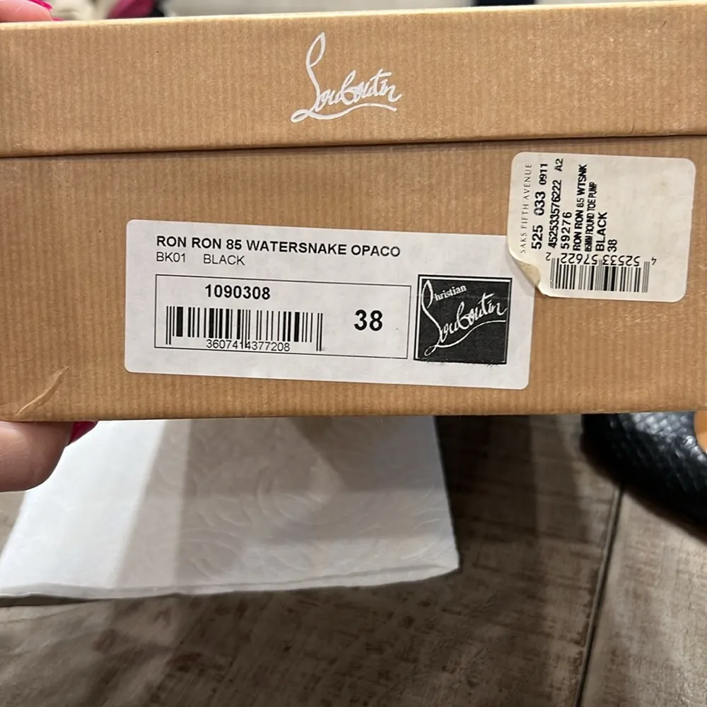 Christian Louboutin women’s Ron Ron Watersnake Opaco pump - Image 7