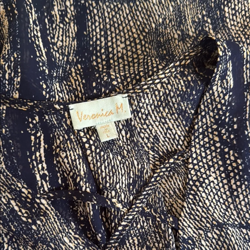 Veronica M Blue Blouse with Elegant Design - Image 7