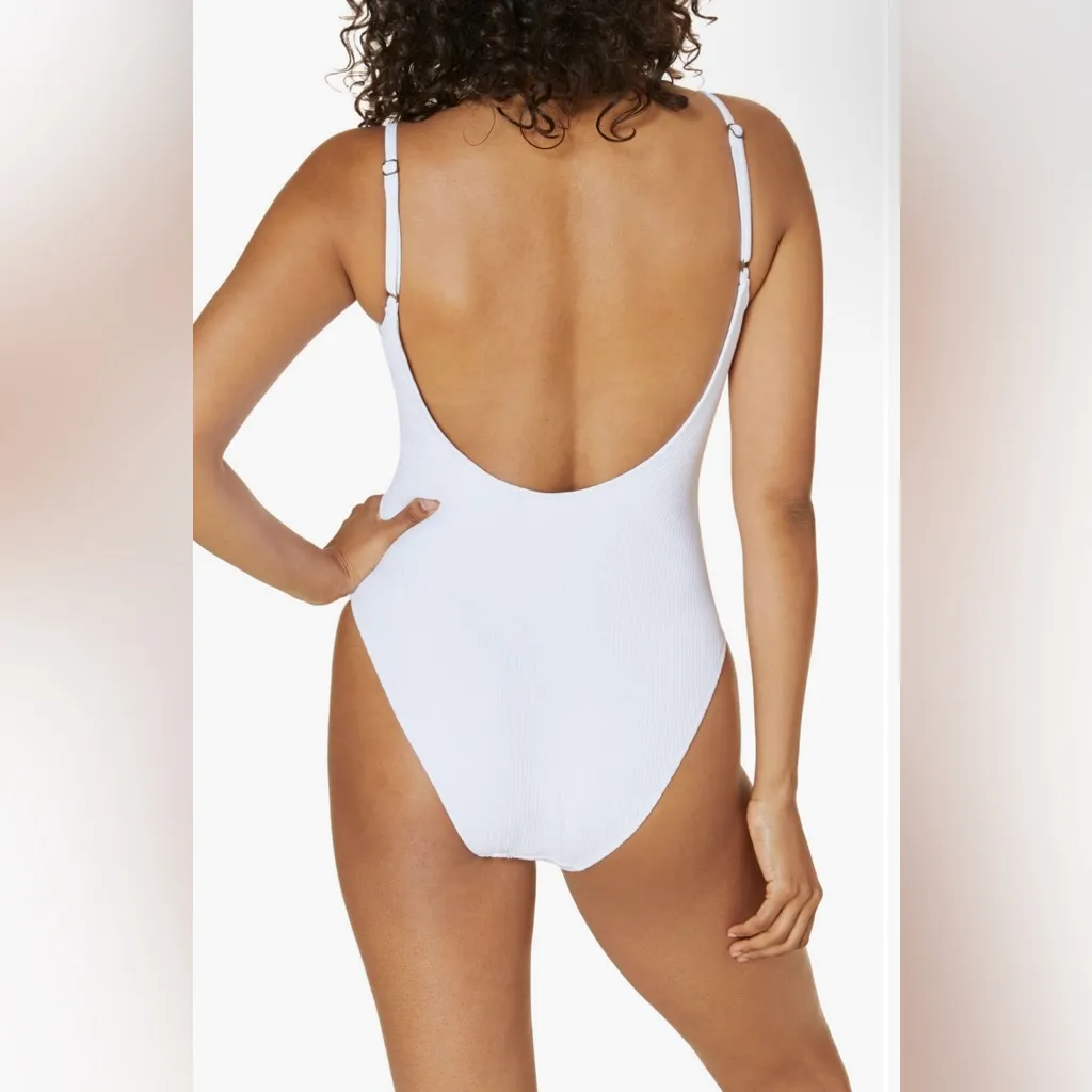 Andie Swim ‘The Laguna’ One Piece Ribbed in White | Size XXL Tall | NWT - Image 9