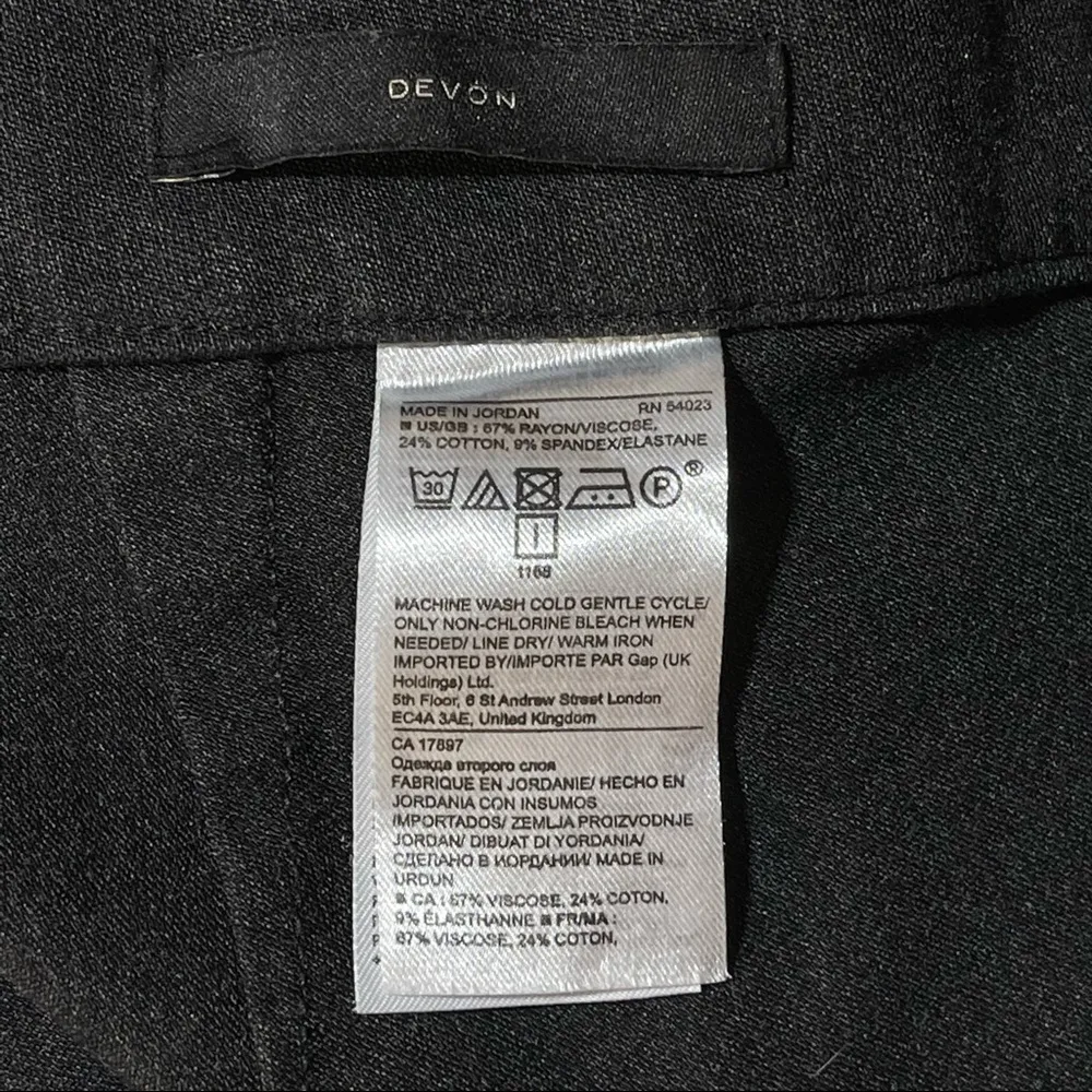 Banana Republic SZ 2 Dress Pants Devon Flat Front Low-Rise Stretch Career - Image 5