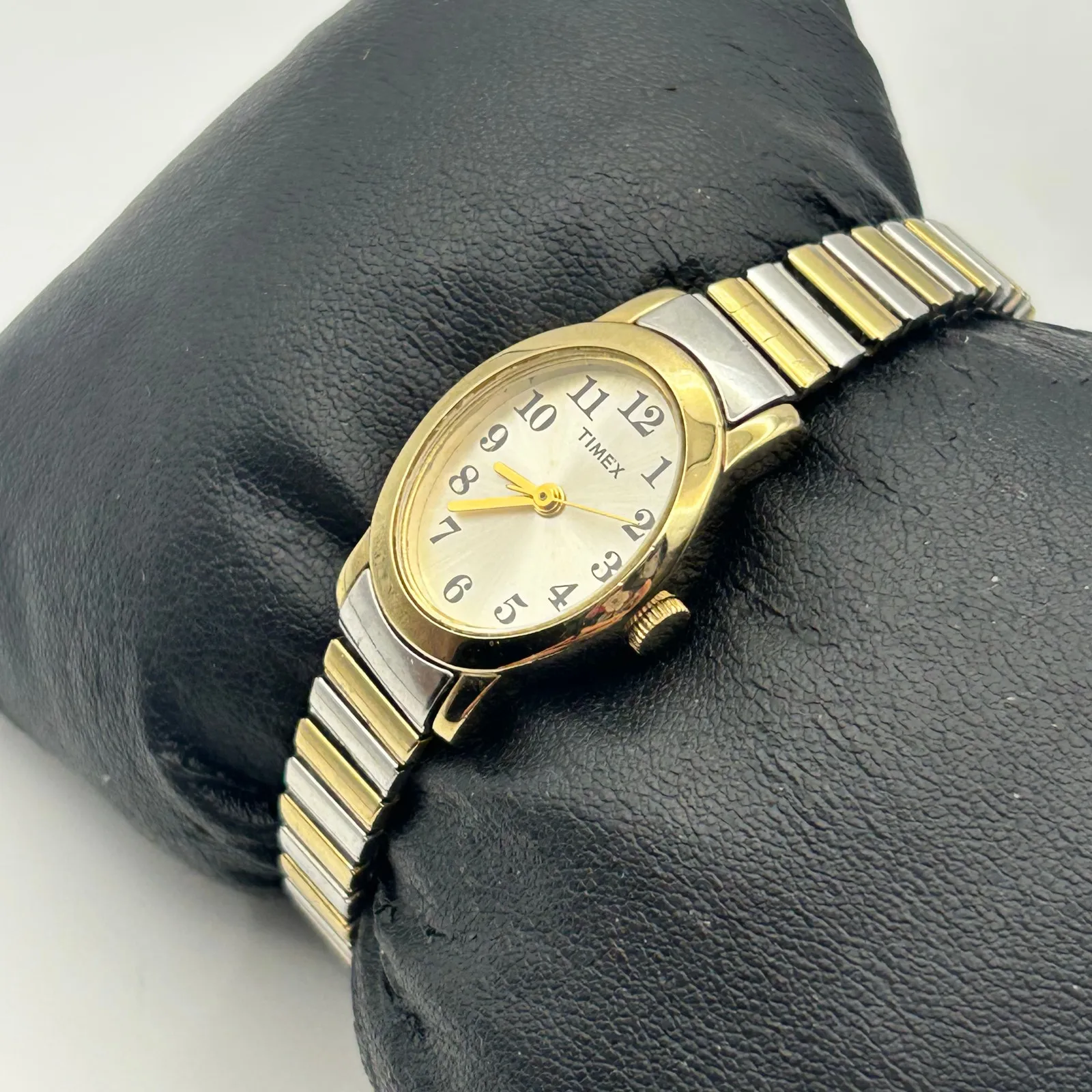 Timex Silver Gold Stainless Steel Women’s Fashion Watch, 18mm - Image 2