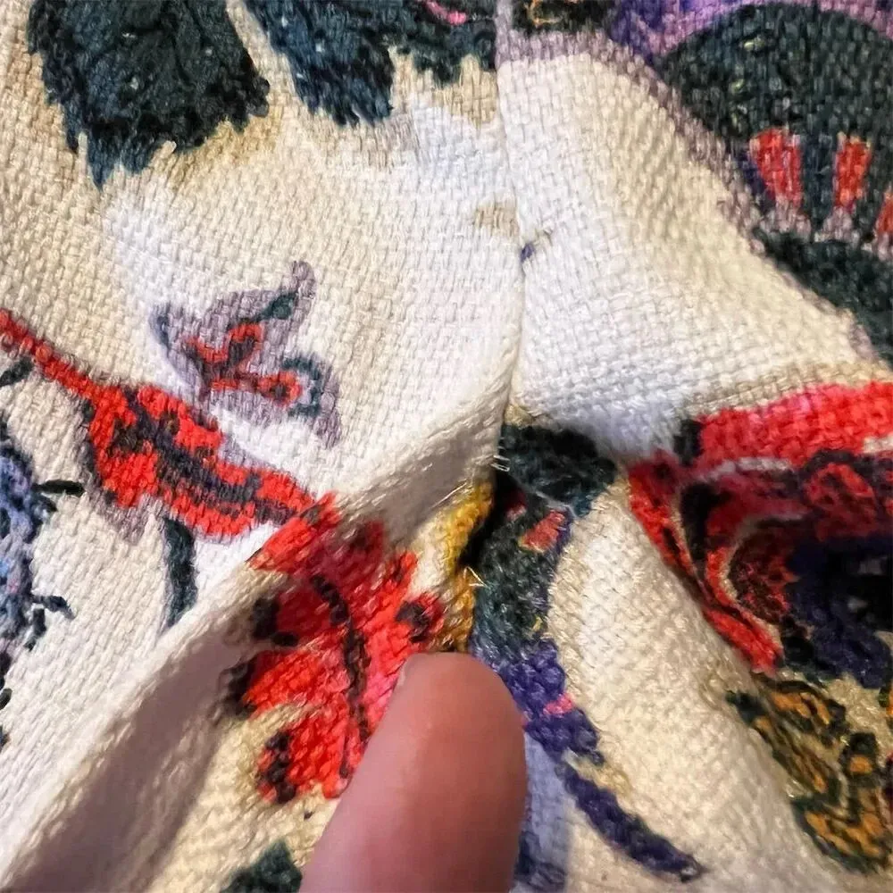 J. Crew Women's Paisley Crop Pants Size 8 Multicolor Casual Spring - Image 6