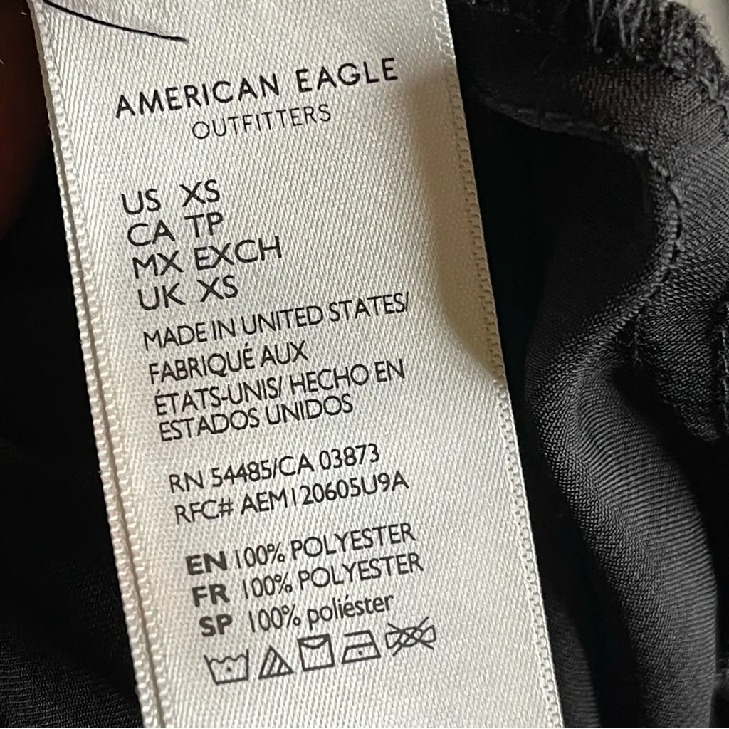 AE Studio High Waist Wide Leg Pants (Black) - XS - Image 7