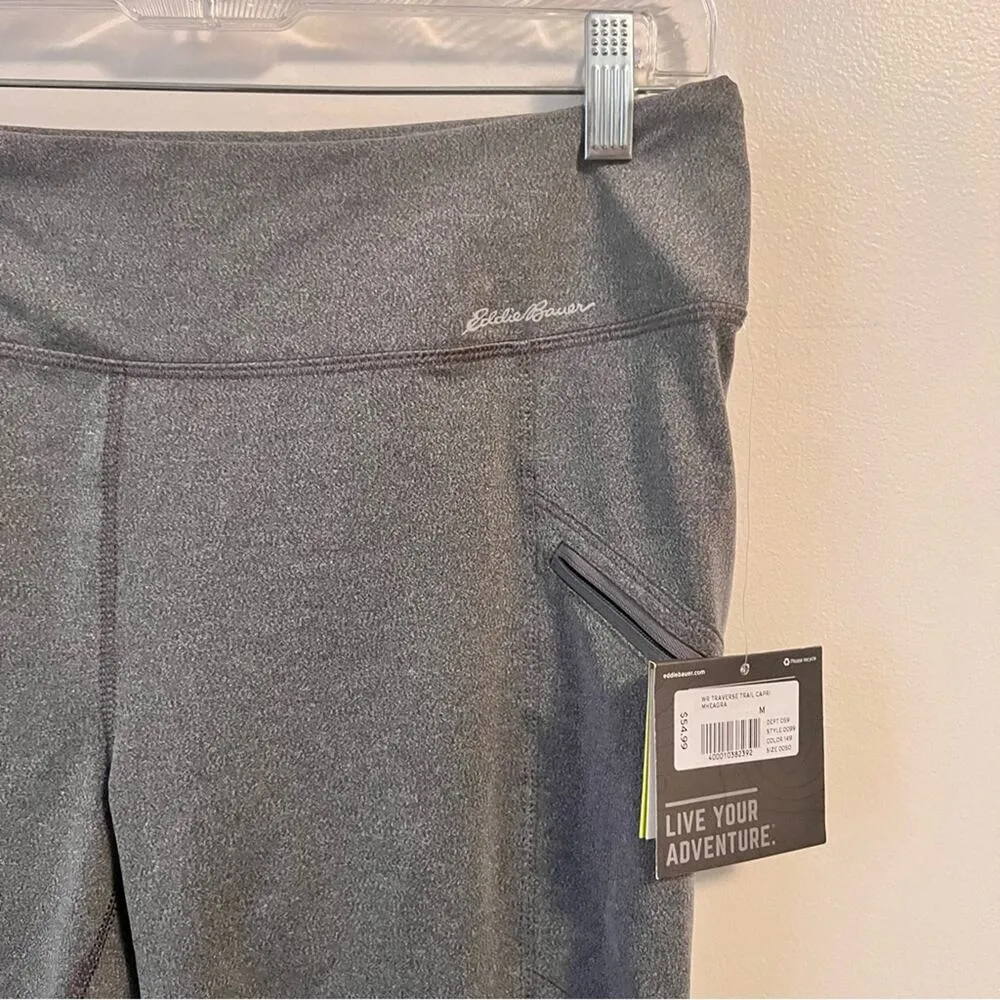 Eddie Bauer Women's Gray Traverse Outdoor Hiking  Trail Capri Sz M NWT - Image 3
