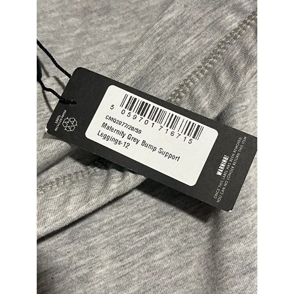 Pretty Little Thing Maternity Leggings Womens Size 8 Gray Sweatpants Tapered NEW - Image 7