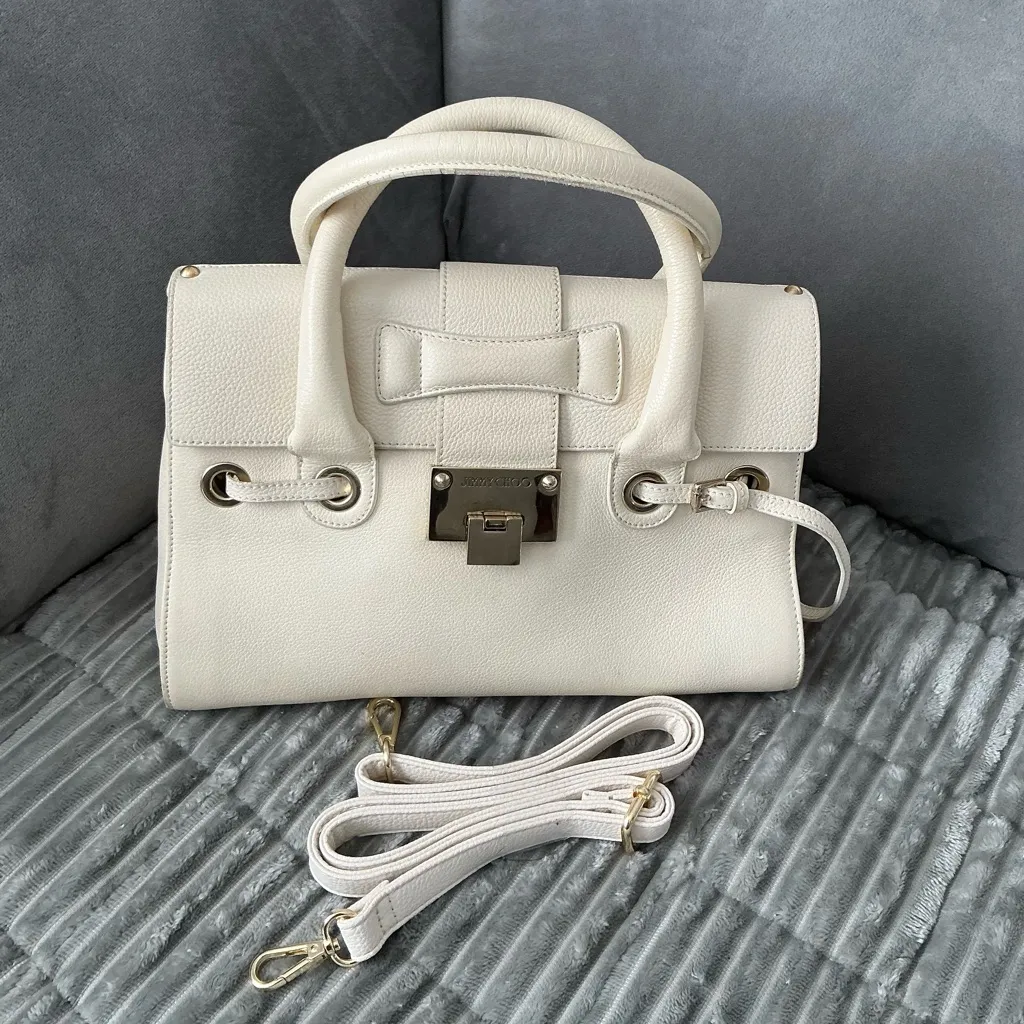 Dressy JIMMY CHOO leather handbag🌷🌷🌷 - Image 2