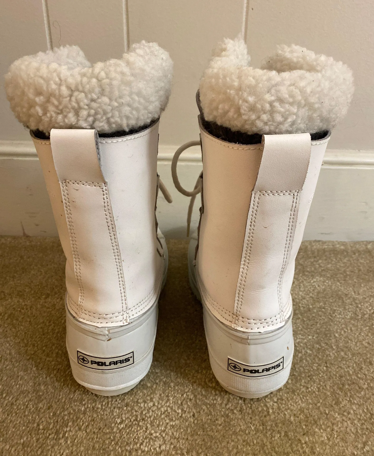 Polaris Snow Boots Size 8 White - Image 3
