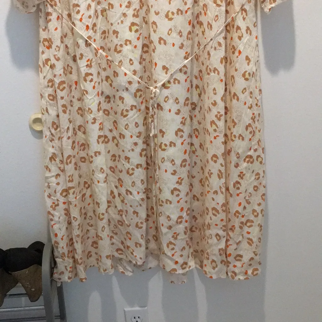 New Women’s 89th & Madison Leopard Print Lined Maxi Dress Size 2X Tan - Image 8