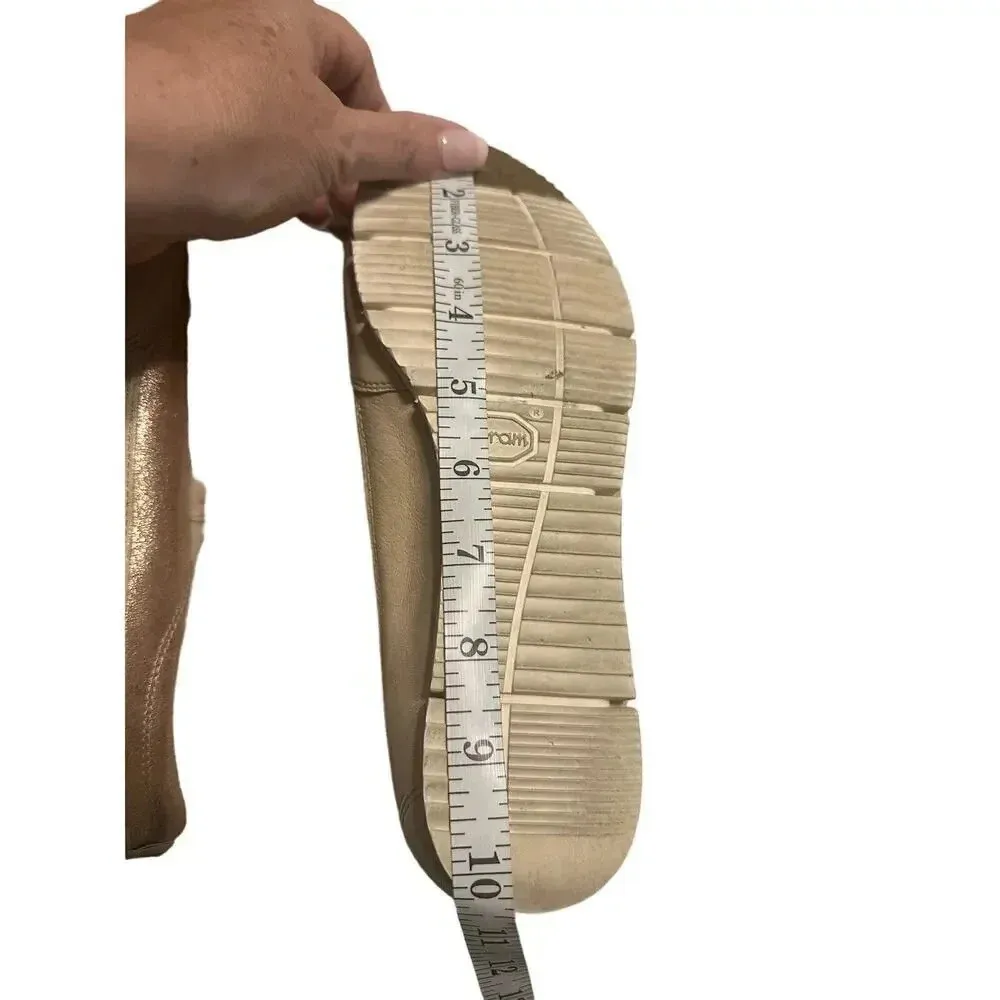 Paul Green Sneakers Size 9 Rose Gold Metallic Leather Handmade Comfortable - Image 11