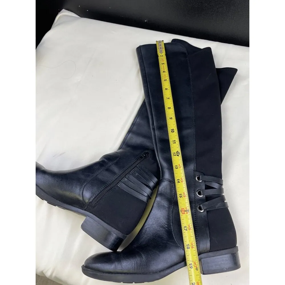 Vince Camuto Women's Black Leather Riding Boots/Shoes Size 6.5  SKU 5265 - Image 6