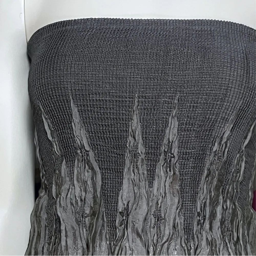 Silver Lapis Anthropologie Sun Dress Beaded Festival Whimisigoth One Size Boho Gray - Image 10