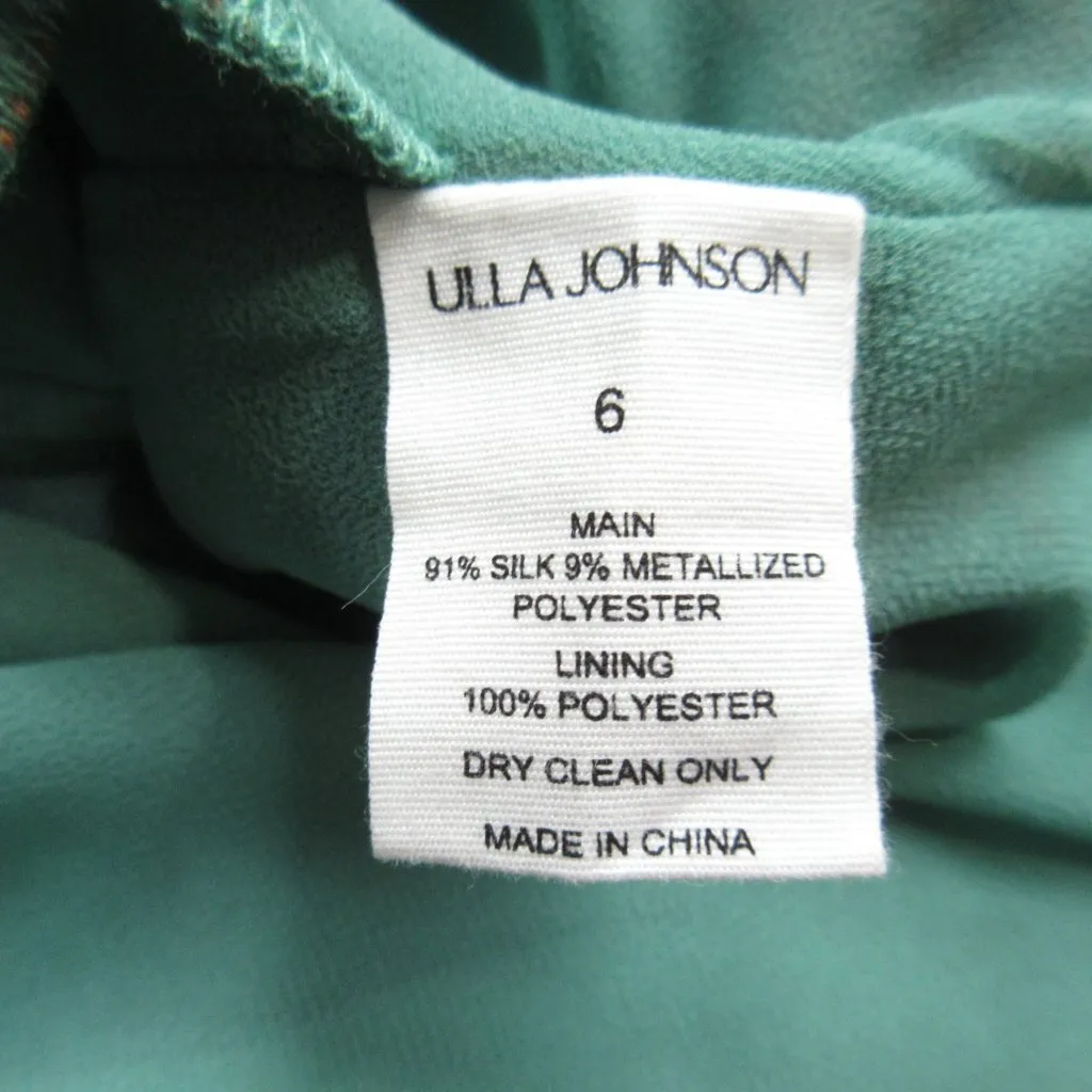 NWT Ulla Johnson Audette in Garden Bloom Floral Silk Chiffon Midi Dress 6 $790 - Image 6