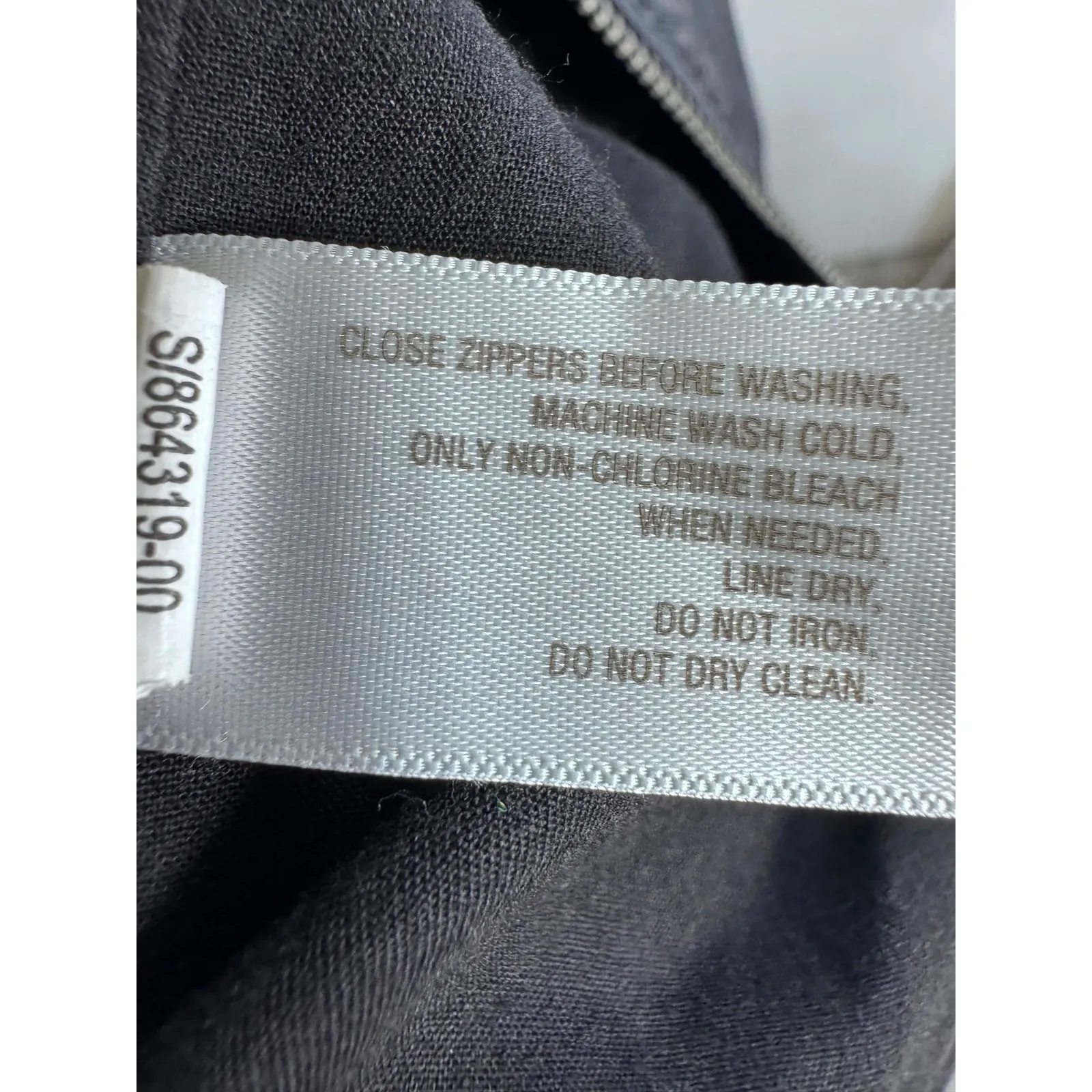 Old‎ Navy Faux Leather Moto Bomber Jacket Zip Front Snap Collar Black Men's XL - Image 7