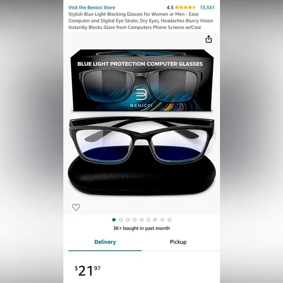 Blue light protection computer glasses - Image 2