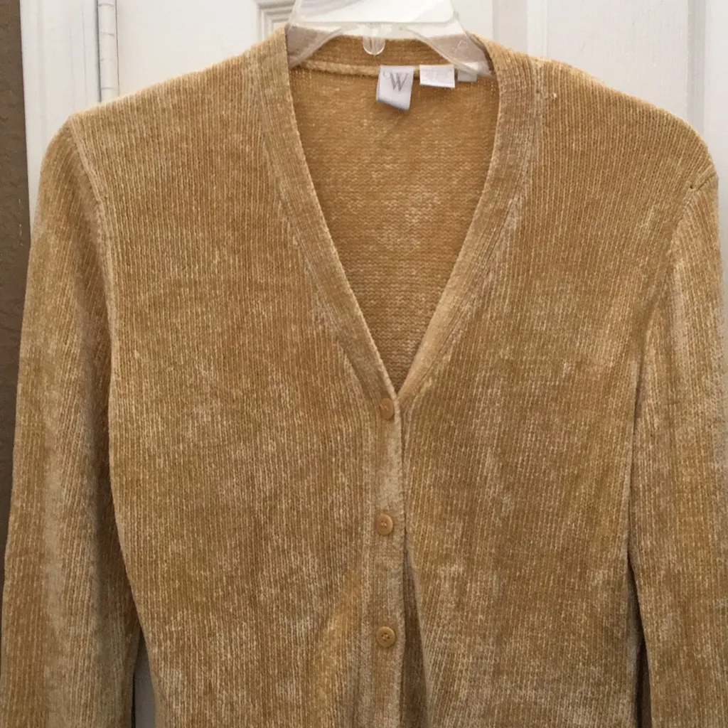 FINAL MARKDOWN Ladies chenille cardigan medium - Image 2