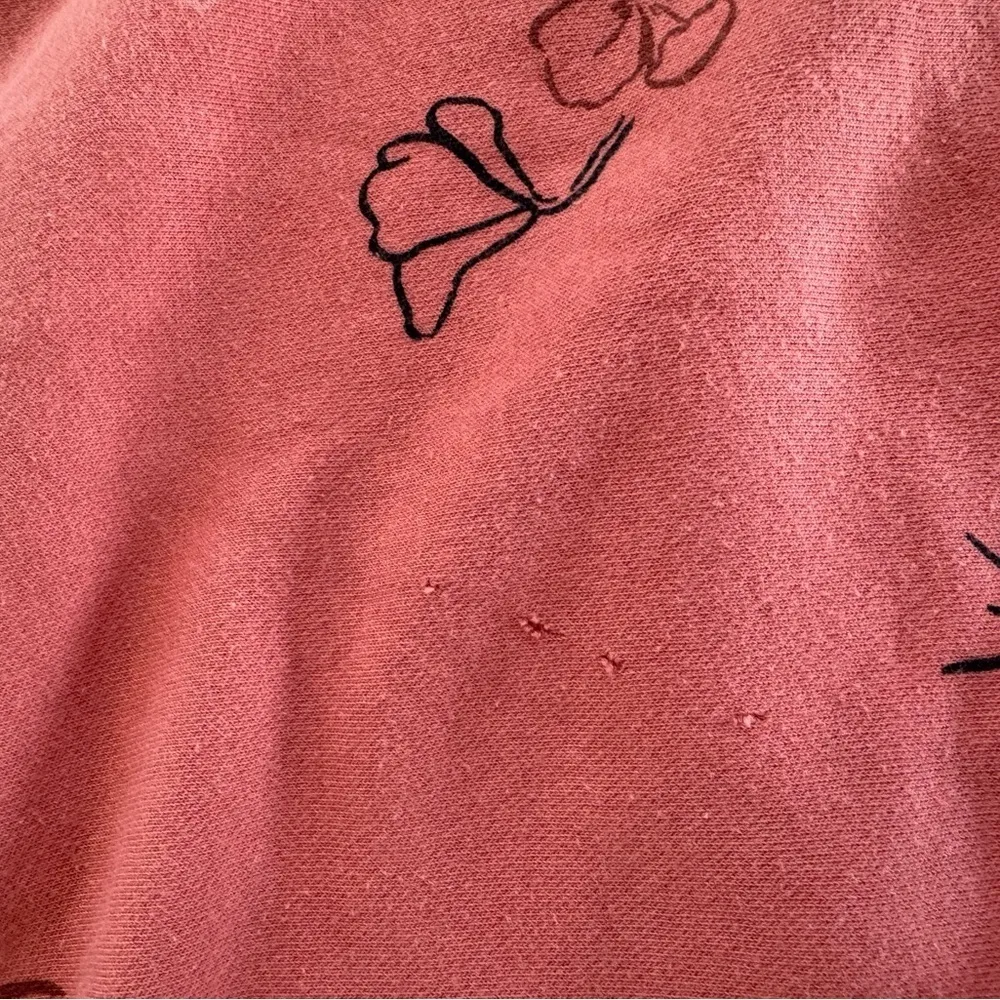 Nike Orange Cropped Sweatshirt Sweater Size Medium - Image 2