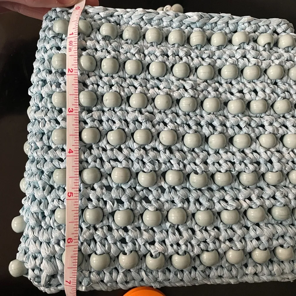 blue bead bag - Image 7