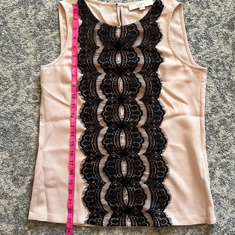 LOFT Lace Detail Sleeveless Blouse - Image 8
