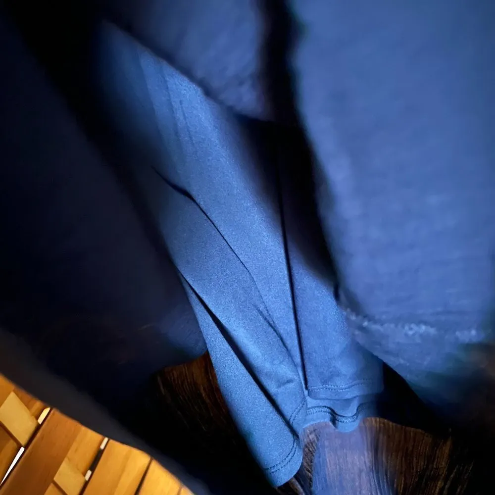 Xhileration navy blue rayon midi tank dress women’s size medium - Image 4