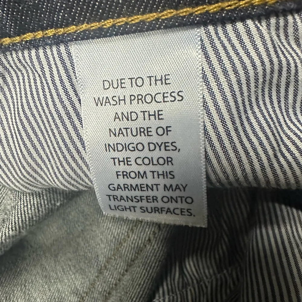 Duluth Trading Co Womens Daily Denim Slim Straight Leg Dark Blue Jeans 6 or 31 - Image 6