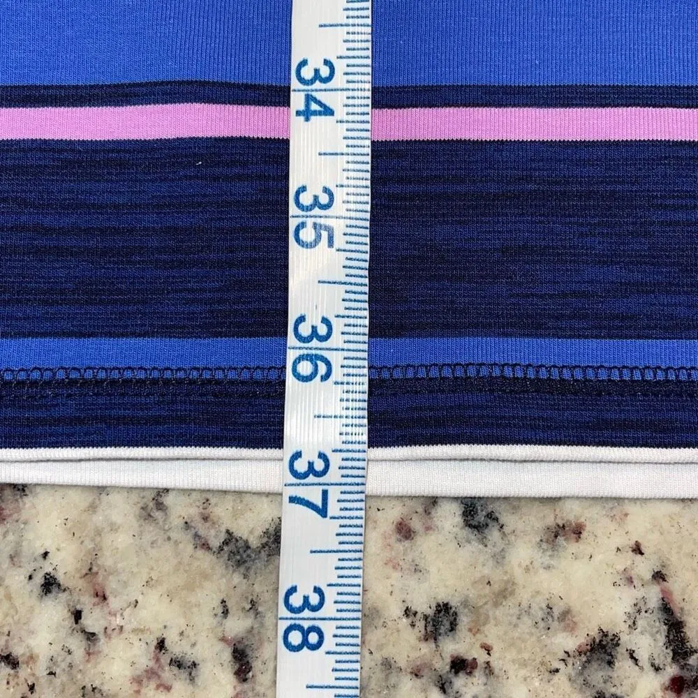 Talbots Womens Stripe Ruched Drawstring Back T-Shirt Dress Blue Pink Size 1X NWT - Image 8