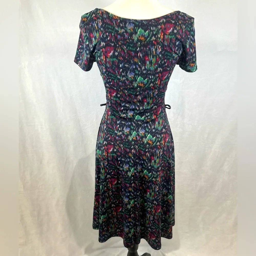 colorful abstract print dress size small - Image 3
