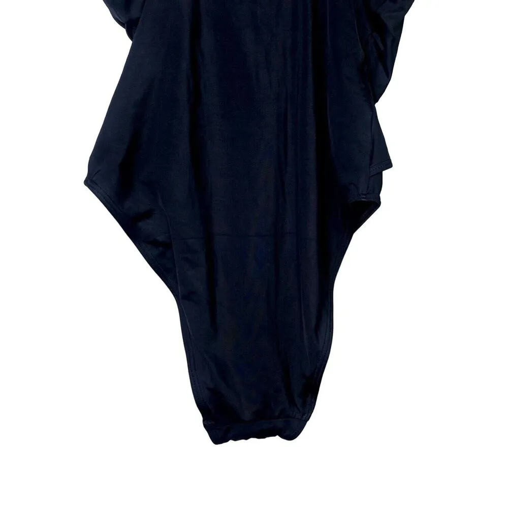 NWT Andie The Capri One Piece Swimsuit Deep V Neck Removable Pads S Black #2985 - Image 8